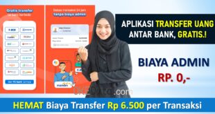 Aplikasi Transfer Uang Beda Bank Gratis