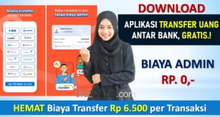 DOWNLOAD Aplikasi Transfer Uang Beda Bank Gratis